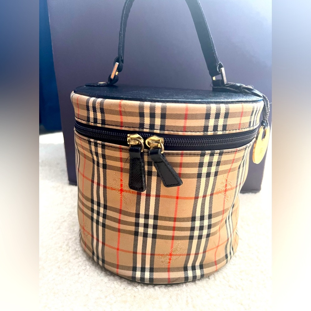 Burberry Haymarket Check Vanity Bag